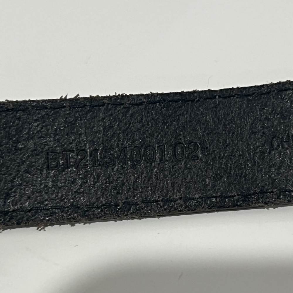 FOSSIL 1997 | Black Leather Women's Belt with Silver Buckle APPROX 37" - Picture 7 of 9